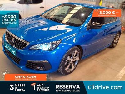 Usado Peugeot 308 GT 131 CV (96 kW) 2021 Azul Utilitario