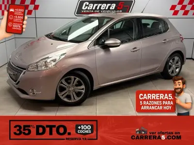 Usado Peugeot 208 Active 92 CV (67 kW) 2012 Gris Utilitario