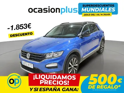 Usado VW T-Roc Advance 115 CV (84 kW) 2019 Azul SUV
