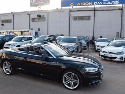 Negro Usado 2017 Audi A5 Cabriolet S-Line Descapotable | 33.300 €