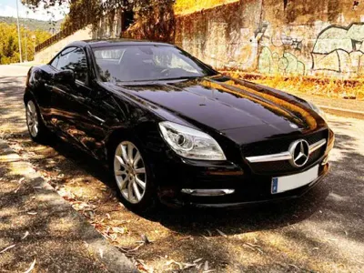 Usado Mercedes SLK200 AMG Edition 1 184 CV (135 kW) 2013 Negro Descapotable