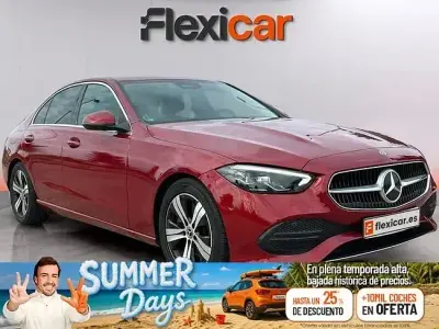 Usado Mercedes C200 163 CV (119 kW) 2023 Rojo Berlina