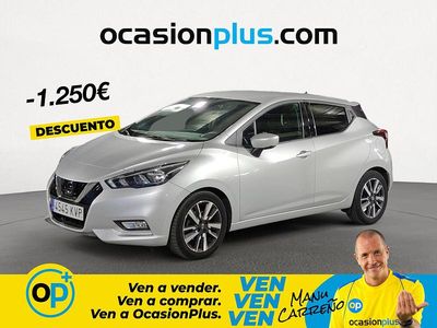 Usado Nissan Micra N-Connecta 90 CV (66 kW) 2019 Gris Utilitario
