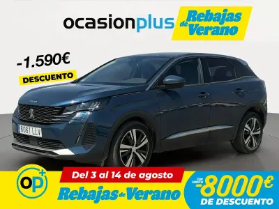Usado Peugeot 3008 Allure 130 CV (95 kW) 2020 Azul SUV