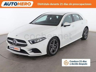 Usado Mercedes A180 AMG line 137 CV (100 kW) 2019 Blanco Berlina