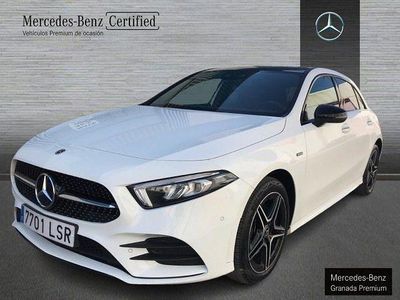 Usado Mercedes A250 AMG line 218 CV (160 kW) 2021 Blanco polar Berlina