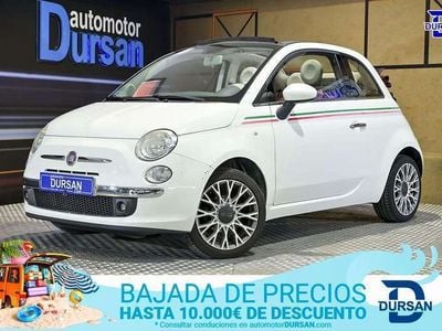 Usado Fiat 500C Lounge 69 CV (50 kW) 2011 Blanco Descapotable