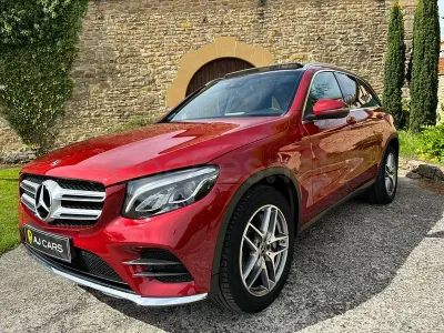 Usado Mercedes GLC220 170 CV (125 kW) 2019 Granate SUV