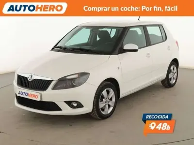 Usado Skoda Fabia Ambition 75 CV (55 kW) 2014 Blanco Utilitario
