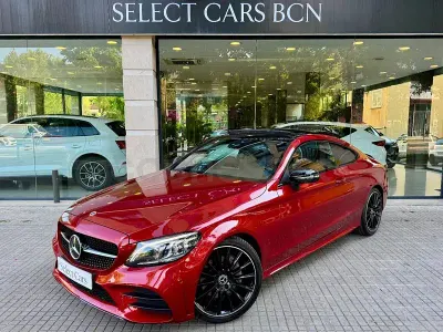 Käytetty Mercedes C220 194 HP (142 kW) 2023 Punainen Coupe - kaksiovinen