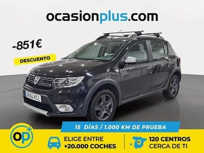 Usado Dacia Sandero Stepway 90 CV (66 kW) 2017 Negro SUV