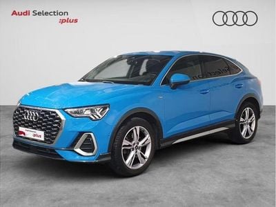 Usado Audi Q3 Sportback S-Line 200 CV (147 kW) 2021 Azul turbo (sólida) SUV