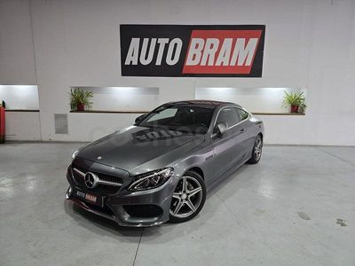 Usado Mercedes C220 AMG line 170 CV (125 kW) 2016 Gris / plata Coupe