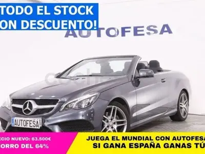 Usado Mercedes E220 170 CV (125 kW) 2015 Gris / plata Descapotable