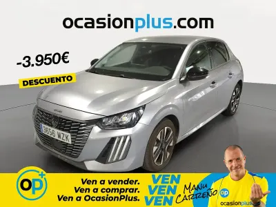 Usado Peugeot 208 Allure 100 CV (73 kW) 2025 Gris Utilitario