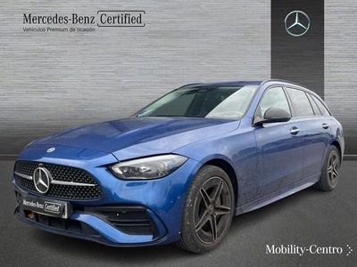 Usado Mercedes C300 AMG line 204 CV (150 kW) 2022 Spektral blue  metallic paint Familiar
