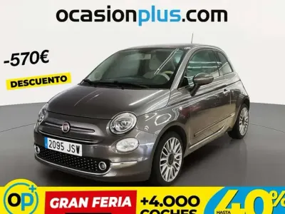 Usado Fiat 500 Lounge 69 CV (50 kW) 2016 Gris Utilitario