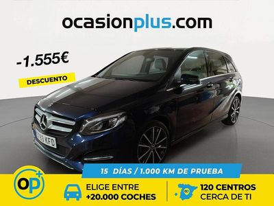 Usado Mercedes B200 136 CV (100 kW) 2017 Azul Monovolumen