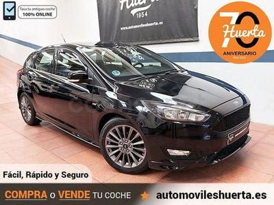 Usado Ford Focus ST-Line 125 CV (91 kW) 2017 Negro Berlina