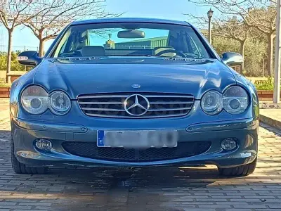 Usado Mercedes SL500 306 CV (225 kW) 2004 Azul Descapotable