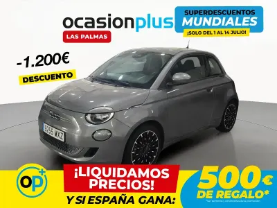 Usado Fiat 500e Icon 86 kW (118 CV) 2021 Gris Utilitario