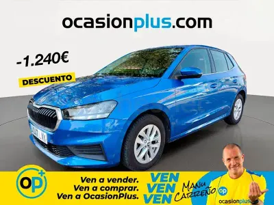 Usado Skoda Fabia Ambition 110 CV (80 kW) 2022 Azul Utilitario