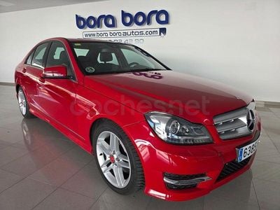 Usado Mercedes C220 Avantgarde 170 CV (125 kW) 2013 Rojo Berlina