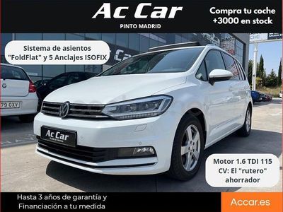 Usado VW Touran Advance 115 CV (84 kW) 2018 Blanco Monovolumen