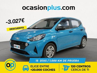 Usado Hyundai i10 67 CV (49 kW) 2022 Azul Utilitario