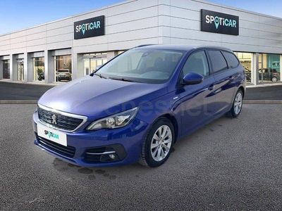 Usado Peugeot 308 SW Style 110 CV (80 kW) 2020 Azul Familiar