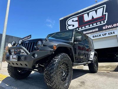 Usado Jeep Wrangler Unlimited Sahara 200 CV (147 kW) 2008 Negro SUV