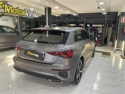 Usado Audi A3 S-Line 204 CV (150 kW) 2021 Gris / plata Berlina