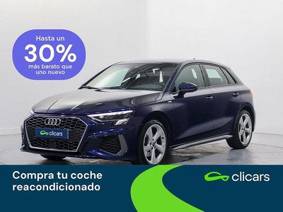 Usado Audi A3 S-Line 110 CV (80 kW) 2021 Azul Berlina