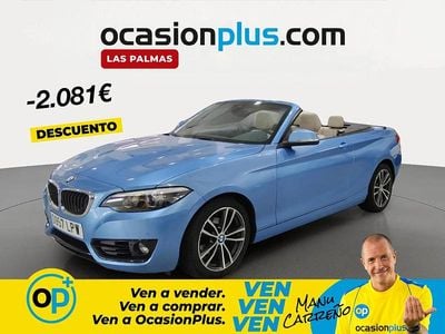 Usado BMW 218 136 HP (100 kW) 2019 Azul Cabrios