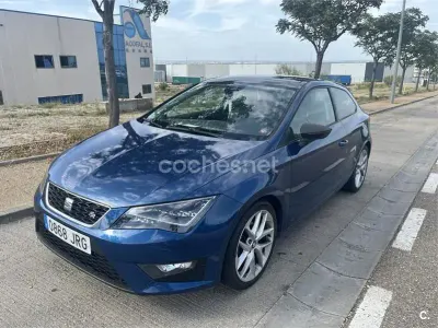Usado Seat Leon Style 150 CV (110 kW) 2016 Azul Berlina