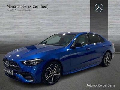 Usado Mercedes C220 AMG line 203 CV (149 kW) 2022 Azul Berlina