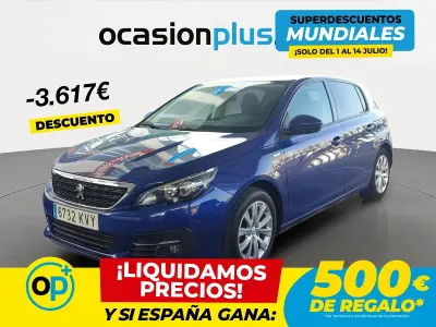 Usado Peugeot 308 Style 110 CV (80 kW) 2019 Azul Berlina