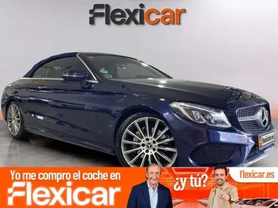 Usado Mercedes C220 170 CV (125 kW) 2017 Azul Descapotable