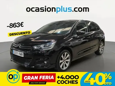 Usado Citroën C4 PureTech 110 CV (80 kW) 2018 Negro
