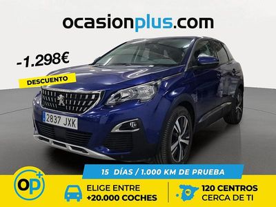 Azul Usado 2017 Peugeot 3008 Allure SUV | 10.602 € (Precio justo)