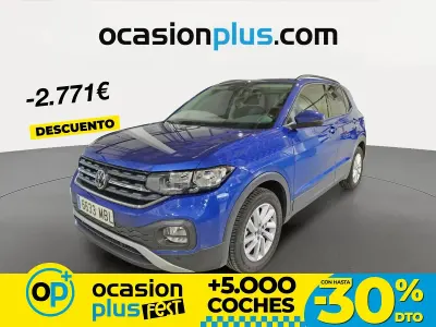 Usado VW T-Cross Advance 110 CV (80 kW) 2022 Azul SUV