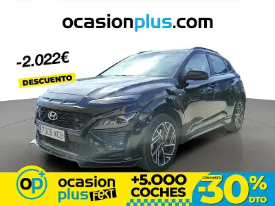 Usado Hyundai Kona N Line 120 CV (88 kW) 2022 Negro SUV