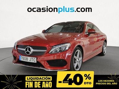 Rojo Usado 2016 Mercedes C220 AMG Coupe | 24.065 € (Buen precio)
