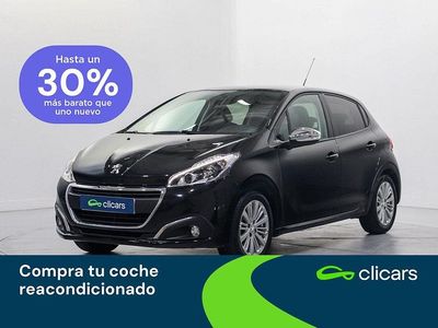 Usado Peugeot 208 Style 82 CV (60 kW) 2017 Negro Utilitario