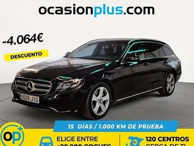 Usado Mercedes E220 194 CV (142 kW) 2017 Negro Familiar
