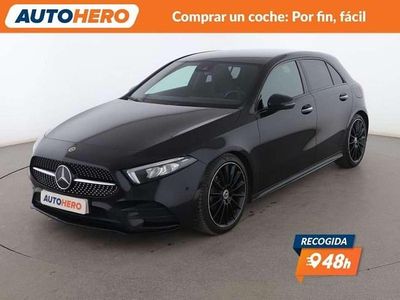 Usado Mercedes A200 AMG line 151 CV (111 kW) 2019 Negro Berlina