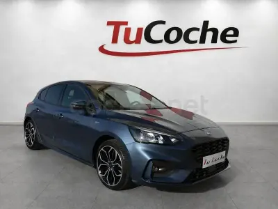 Usado Ford Focus ST-Line 125 CV (91 kW) 2021 Azul Berlina
