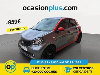 Usado Smart ForFour Passion 90 CV (66 kW) 2017 Gris Utilitario
