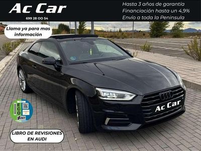 Usado Audi A5 S-Line 252 CV (185 kW) 2018 Negro Coupe