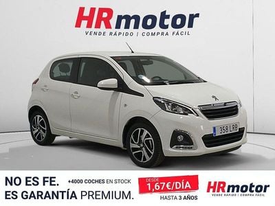 Usado Peugeot 108 Allure 72 CV (52 kW) 2021 Blanco Berlina